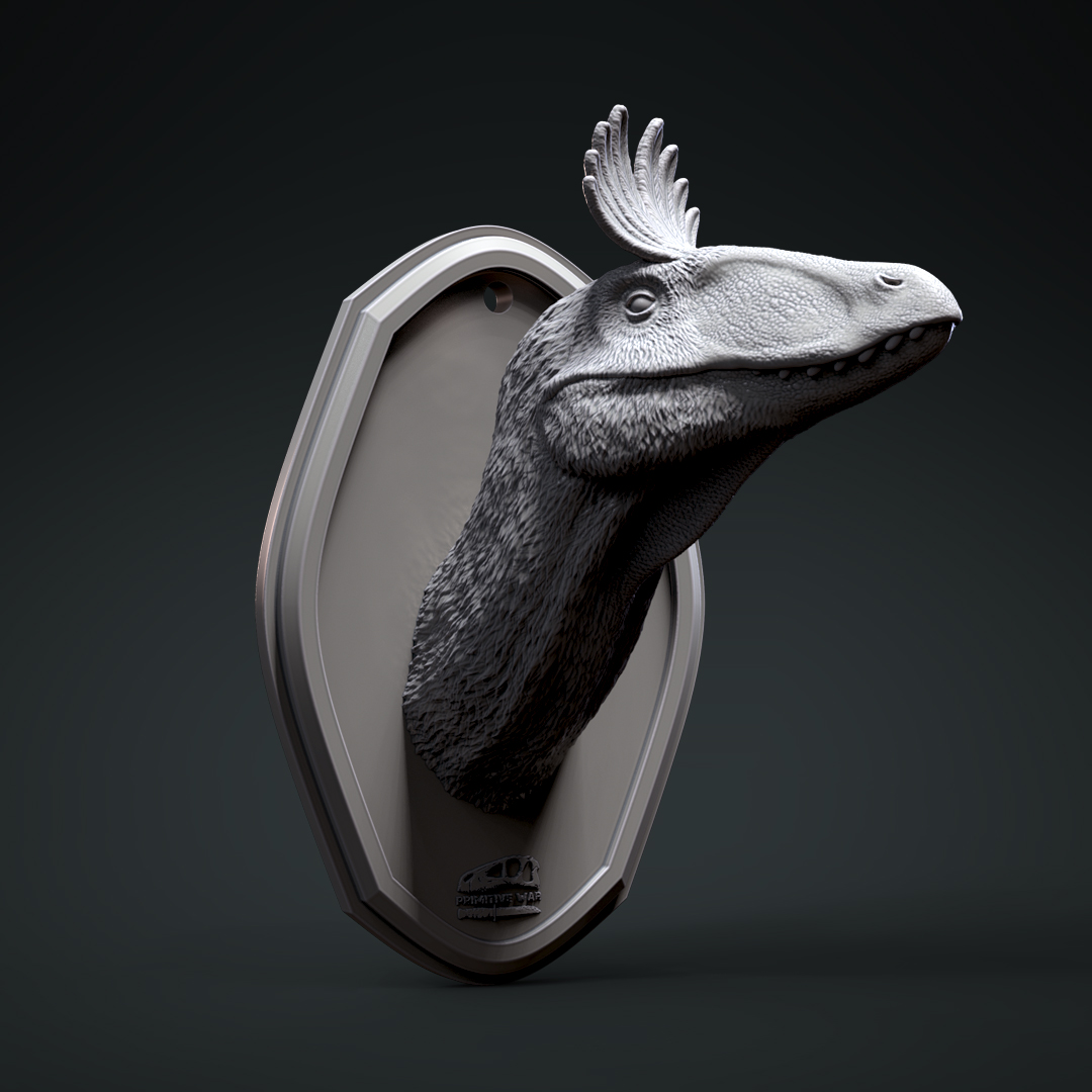 Cryolophosaurus hunting trophy